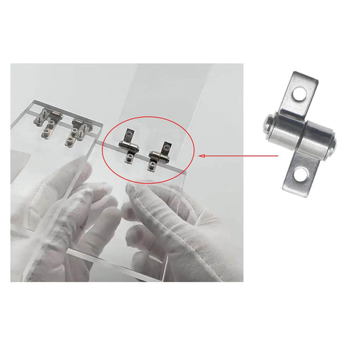4 Pack Stainless Steel 360 Degree Damping Hinge With Torque Friction Positioning Hinge Shaft for laptops, tablets, and monitors.