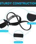 Washer Drive Belt For Top Load Washers That Hold Up, Compatible With Maytag Whirlpool Amana, Replacement Part AP6333320 PS12578772 4845287 W10808317 W1080831, Long Lasting Rubber Belt For Quiet Durable Operation, black rubber drive belt with ribbed close-up