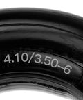 Close-up of Two Pack Inner Tubes For 13x4.00-6 And 4.10/3.50-6 Tires With TR-87 Bent Valve, showing size marking