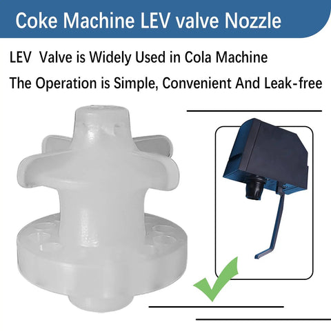 4 Pack Coke Machine Valve Diffuser Kit Internal Mixer 3.0 Replacement Parts For Cola Soda Machines Easy Install Durable Valve Assembly 28368 white LEV nozzle