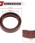 FKM rotary shaft oil seal 35x45x10mm with dimensions