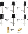Mandrels and chucks from All In One Rotary Sanding Drum Kit With 432 Sanding Sleeves, 24 Mandrels, And 2 Self Tightening Drill Chucks.