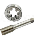 7/8-14 HSS Tap And Die Set UNF Right Hand For Machine Threads Pro Grade Round Die And Tap Kit For UNF Threading