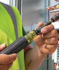 Person using Impact Driver Socket Set With Flip Socket And Handle, 7 In 1, Includes Six SAE Hex Sizes From One Quarter To One Half Inch