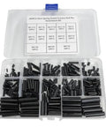 390 Piece Roll Pin Assortment Kit With 13 Pin Sizes From M1.5 To M6 In Spring Steel 65Mn Manganese Black Slotted Expansion Pins 30 Pieces Per Size Handy Storage Box For Mechanics Automotive DIY Folks