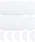 25 Pack Cloth Dryer Exhaust Filters Set With 20 Exhaust Paper Filters And 5 Air Intake Filters Universal Cloth Lint Filter Replacement