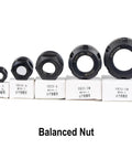 Top Shelf Precision Balanced Collet Nut Rock Solid Clamping Adapter For ER16 CNC Milling And Engraving Tools, ER nuts display.