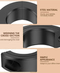 4pc Steel Shaft Collars For Office Chair Sagging Fixes Stops Sinking If Cylinders Break No More Sitting Squatting Save Dough On New Gear And Restore Your Ride Comfortably Today Plus Heavy Duty Hardware, black steel