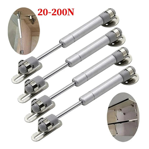 Heavy Duty Pneumatic Gas Struts Hydraulic Cabinet Door Lift Knockout Kitchen Prop Holder 200 Newton with ball socket connections.