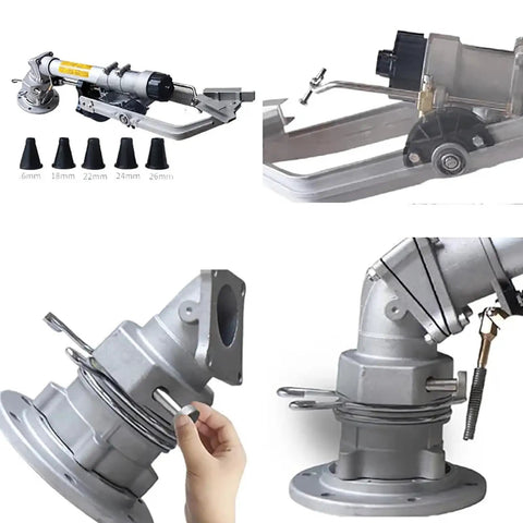 360 Degree Rotating Adjustable Impact Sprinkler For Farm Irrigation And Industrial Use Rugged Heavy Duty Sprayer close-up