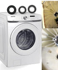 Heavy Duty Samsung Washer Bearing Kit DC62-00156A shown with two steel bearings and inside drum view for WF393 models.