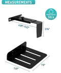 Heavy Duty Under Desk PC Mount With No Drill Clamps Keeps CPU Secure Like A Champ dimensions 6.89-11.22" x 3.94" and 7.87" x 9.8"