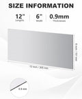 Two Pack 20 Gauge Steel Sheet Metal 12 By 6 Inch Cold Rolled Plate Flat Weldable Surface Built Tough For Heavy Duty Fabrication DIY Projects And Metalworking High Strength Carbon Steel size diagram, 12x6 in, 0.9 mm thick