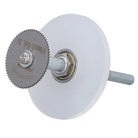 6 Blade Inside Pipe Cutter For PVC And Metal Pipes, Cuts 22mm To 50mm Smoothly, ergonomic hex shank side view