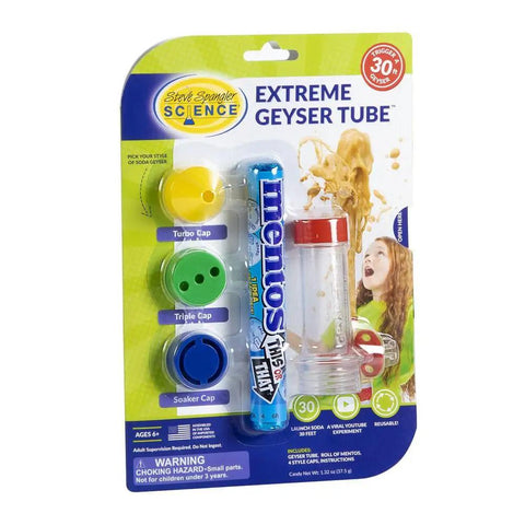 Extreme Geyser Tube Science Kit For Kids With Mentos And Soda Lab Experiment Includes Tube Candy And Unique Spray Caps
