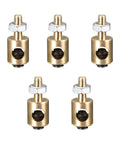 RC Plane Push Rod Connectors Linkage Stoppers Copper 3mm Hole 5mm Body 12.5mm Total Length 5 Pack Fits 2.7mm To 3.0mm