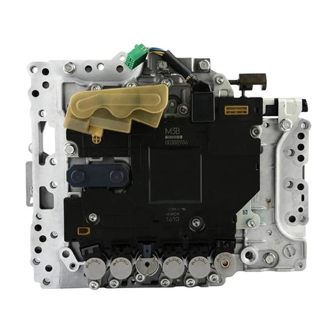 Up Your Ride With This TCU Valve Body Transmission Control Module Set For 2008 Plus Infinity Q50 showing front view of TCU module with connectors.