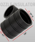 Black nozzle insulators with dimensions for Pro Grade MIG Welding Gun Kit 0.035 Inch Tip Nozzle Diffuser Adapter For Lincoln Magnum 200 To 250