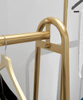 Close-up of Industrial Pipe Clothes Rail And Metal Display Rack With Slide Rail For Dresses Coats And Garments Built To Last Beefy Steel