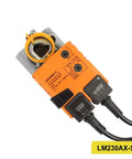 High Quality Lm230ax-S Damper Actuator For Hvac And Commercial Building Controls Built Tough Quick Install Universal Compatibility Smooth Airflow Regulation Works Like A Charm top view with connectors