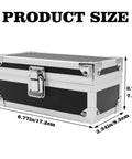Aluminum Alloy Locking Cash Box For Secure Cash Storage Money Organizer With Single Row Currency Tray Durable Money Holder