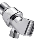 Adjustable Shower Arm Holder for Handheld Shower Head with Swivel Ball 1/2 Inch IPS Chrome Mount and Adapter Bracket