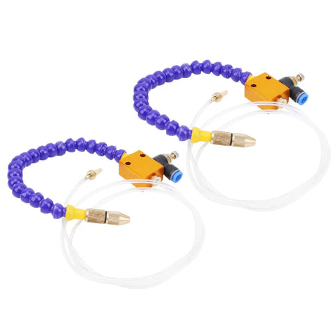 2 Pack Mist Coolant Lubrication Spray System For CNC Lathe Milling And Drilling, Mist Sprayer With 8mm Air Pipe