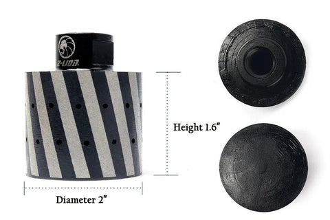 Resin-Filled Diamond Drum Wheel For Coarse Grinding Concrete Granite Stone Polishing, 5/8-11 Thread, dimensions shown