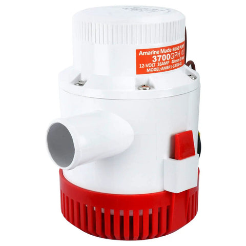 High Flow 3700 GPH 12V Boat Bilge Pump Submersible Marine Electric Pump For Fast Bilge Removal, Low Current Power, Compact Yet Beast Mode Design For Small Craft And Deep Bilges