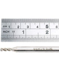 End mill cutter, HSS, 1/8 x 1/4 in, straight 4-flute metalworking bit