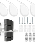 Heavy Duty Anti Tip Furniture Anchors 4 Pack includes brackets, screws, and straps for securing dressers and cabinets.