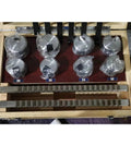 E Keyway Broach Set 16 Pieces High Speed Steel HSS Broaching Tools For CNC Machines Keyway Cutter Kit in wooden case