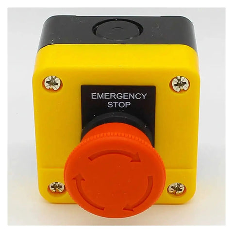 Heavy Duty Emergency Stop Switch E Stop Push Button With 1NO And 1NC Contacts For Factory Machinery Safety Panels Built Like A Tank And Dead On Industrial Reliability Smooth Action For Quick Shut Down Operations