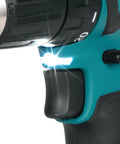 Close-up of the Badass 12v Max Lithium Ion Cxt Brushless Drill Driver showing keyless chuck and LED lamp.