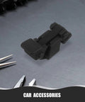 Heavy Duty Black Abs Hood Latch Lock Catch With Secure Bumper Retainer Clips For Cars And Tool Cabinets Ensures Tight Closure And Easy Install Every Time, black ABS car accessory