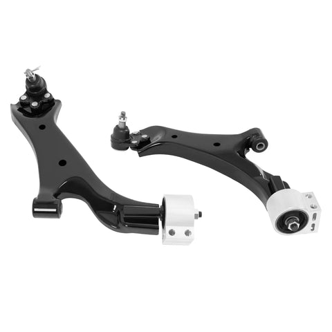 Beefed-Up Front Lower Control Arm Sway Bar Kit With Ball Joints For 2010-2017 Chevy Equinox And GMC Terrain Heavy-Duty Steel Suspension Links 4-Piece Direct-Fit Replacement, black steel arms