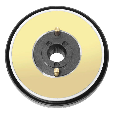 TopRated Racing Steering Wheel Quick Release Short Hub Adapter Featuring Tight 6X70mm BoltPattern And Slick Black Wrap crafted for Nissan 240SX S13, close-up view.
