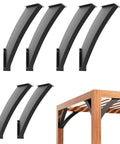 Heavy Duty Built Tough Forty Five Degree Angle Brackets Six Pack Corner Supports For Wood Post And Beam Diy Frameworks