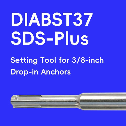 Precision SDS Plus Setting Tool For Three Eighths Inch Drop In Anchors In Concrete And Masonry Installations Compatible With Anchors