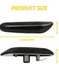 BMW Lit Sequential LED Side Marker Turn Signal Lights dimensions, side and front views, 11.4cm by 2.6cm