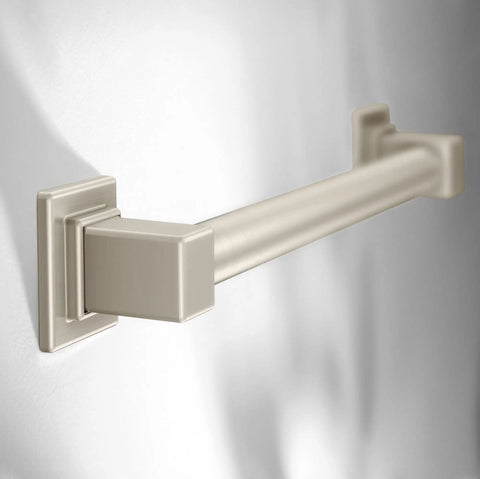 12 Inch Stainless Steel Bathroom Grab Bar In Brushed Nickel For Safety And ADA Compliance, Heavy Duty Support Up To 500 Lbs
