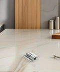 Heavy Duty Stainless Steel Hidden Hinges For Bathroom Partition Doors with screw on countertop
