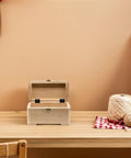 Open wooden jewelry box with 20 Piece Iron Hinge Set For Jewelry Boxes And Bookcases Multi Fold Three Fold Corner Design
