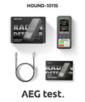 Portable Radon Detector For Home And Basement Air Testing With Straight Up Reliability And Top Shelf Accuracy Digital Readouts with user manual.