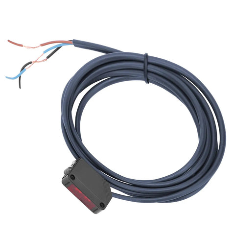 Pro Grade Through Beam Infrared Photoelectric Sensor PNP Switch For Automation Square Contrast Type Detector Ideal For Car Doors Garages Robots And Assembly Lines E3Z D62, black cable
