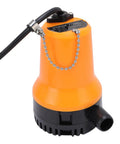 Tough As Nails Heavy Duty Submersible Utility Pump With Copper Motor 1110GPH, orange design, for quick water transfer use.