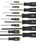 Boss-Grade Set Of 13 Balldriver Screwdrivers With ProHold Tip And ProGuard Finish displayed arranged in size order.