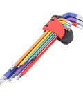 Sick Durable Hex Wrench Set With Multi Color Anti Slip Long Arm Keys Made From Cr V Steel For Small Appliance Repair And Household Jobs That Are Totally Awesome, multicolor hex keys