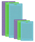 REALIKE cutting mats for Cricut Joy in 4.5x12 and 4.5x6.5; 6-mat set with Standard, Light, and StrongGrip.