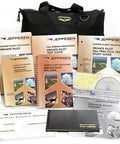 Private Pilot Part 61 Training Kit For FAR 61 Students With Essential Flight Study Guides Checklists Practice Materials Exam Prep Navigation Logs And Charts For Real World Flying, featuring Jeppesen materials and navigation tools.